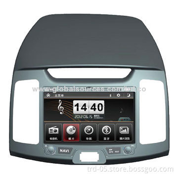 In-dash 2 DIN DVD and GPS Player for Hyundai Elantra, with 8-inch Touch Screen, TV/Bluetooth/iPod/RC